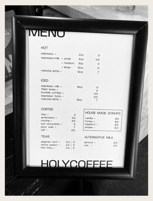Menu photo 1 Holy Coffee North Highlands, CA Menu photo 1 Holy Coffee North Highlands, CA