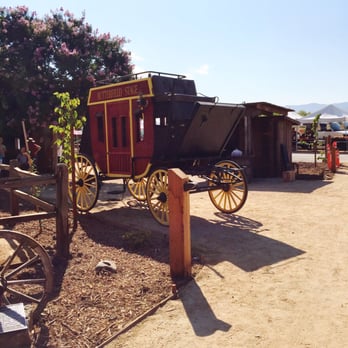 Vail Ranch HQ - Different antique items decorating the plaza - Farmers Market Near Me - Temecula, California