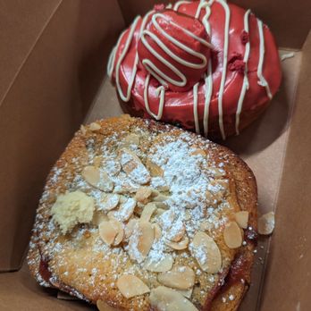 Buttermilk Bakery - Almond bostock and a donut - Bakeries Near Me - Winter Park, Florida