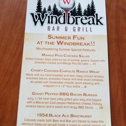 Windbreak Bar and Grill - Summer 2008 specials