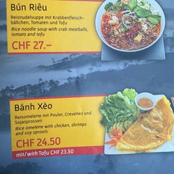 Pho Na - Menu