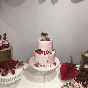 Masis Bakery - a strawberry themed birthday cake - Bakeries Near Me - Sun Valley, California