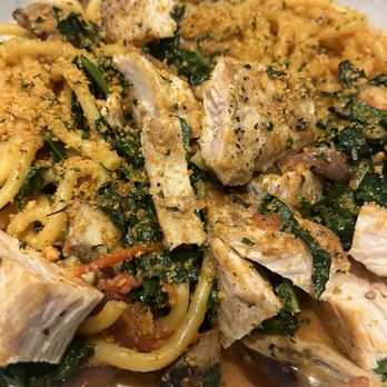 Dish Society - Kale and Mushroom Pasta with chicken - Southern Near Me - Austin, Texas