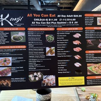 Kanji Sushi AYCE - Menu - Sushi Bars Near Me - West Springfield, Virginia Kanji Sushi AYCE - Menu - Sushi Bars Near Me - West Springfield, Virginia