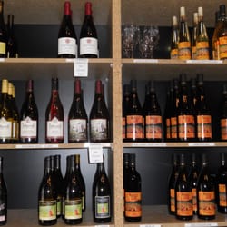 August Cellars - August Cellars wine for sale (right) and also wine from others (left) who are tenants of the wine making collective facility.