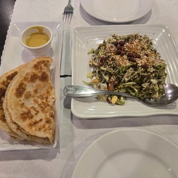 Irrawaddy Taste of Burma - Paratha and Tea Leaf Salad - Burmese Near Me - Stanton, California