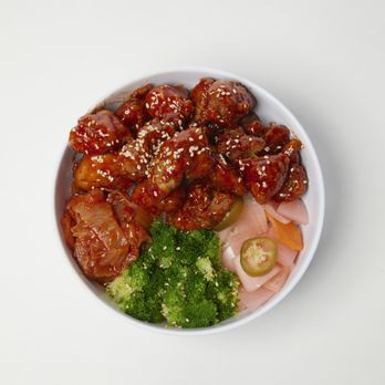 Seoul Bap - Korean fried chicken bowl- sweet & spicy - Korean Near Me - Carson, California