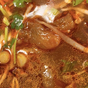 Pho Chateau - Disgusting gristle ridden rubbery meat from the Imperial Spicy Beef Noodle Soup - Bún Bò Huế - Vietnamese Near Me - Lorton, Virginia Pho Chateau - Disgusting gristle ridden rubbery meat from the Imperial Spicy Beef Noodle Soup - Bún Bò Huế - Vietnamese Near Me - Lorton, Virginia