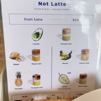 Not Latte - Menu - Cafes Near Me - San Francisco, California Not Latte - Menu - Cafes Near Me - San Francisco, California