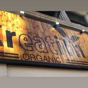 Kreation Organic - a sign for a coffee shop - Juice Bars & Smoothies Near Me - Los Angeles, California Kreation Organic - a sign for a coffee shop - Juice Bars & Smoothies Near Me - Los Angeles, California