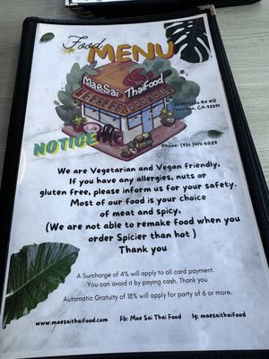 Menu photo 8 Mae Sai Thai Food Temecula, CA Menu photo 8 Mae Sai Thai Food Temecula, CA