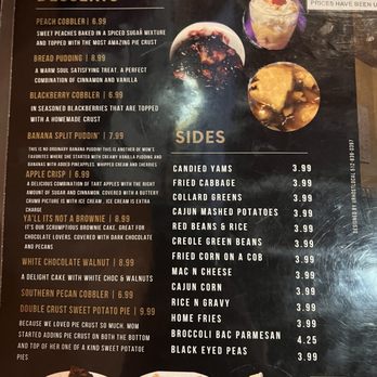 Y'all's Down-Home Southern Cafe - Dessert menu and sides https://www.eatatyalls.cafe/menu - Soul Food Near Me - Round Rock, Texas Y'all's Down-Home Southern Cafe - Dessert menu and sides https://www.eatatyalls.cafe/menu - Soul Food Near Me - Round Rock, Texas