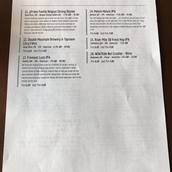 J Squared Barrel House - Beer list on 28 September 2017 (page 2/2) - Wine Bars Near Me - Longview, Washington