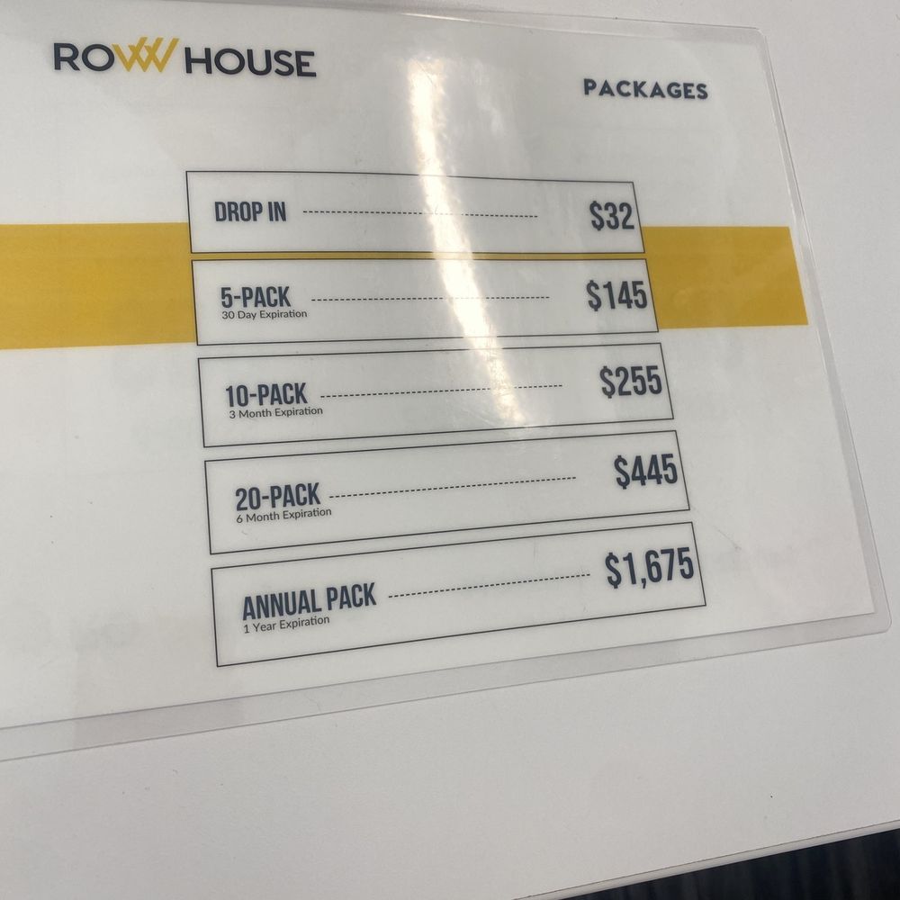 Row House - Class pack pricing as of October 2022 - Cardio Classes Near Me - Belmont, California Row House - Class pack pricing as of October 2022 - Cardio Classes Near Me - Belmont, California