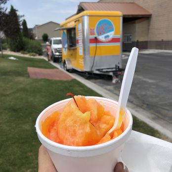 WE ice Gourmet Shave Ice - Lava Flow with coconut cream - Shaved Ice Near Me - Eagle Mountain, Utah