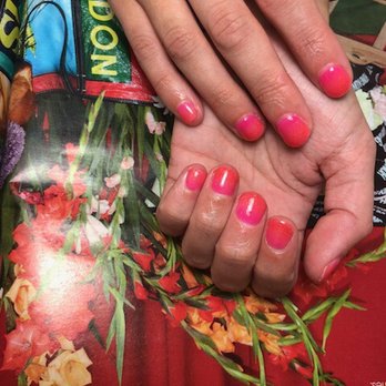 Bedazzled Nails and Spa - Cindy did a FANTASTIC job on my request for hot pink and neon orange ombré nails. It was my first time getting a dip manicure. - Waxing Near Me - Chicago, Illinois Bedazzled Nails and Spa - Cindy did a FANTASTIC job on my request for hot pink and neon orange ombré nails. It was my first time getting a dip manicure. - Waxing Near Me - Chicago, Illinois