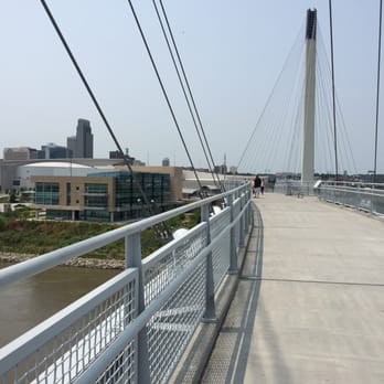 Bob Kerrey Pedestrian Bridge - Bridge between Nebraska and Iowa! - Landmarks & Historical Buildings Near Me - Omaha, Nebraska Bob Kerrey Pedestrian Bridge - Bridge between Nebraska and Iowa! - Landmarks & Historical Buildings Near Me - Omaha, Nebraska