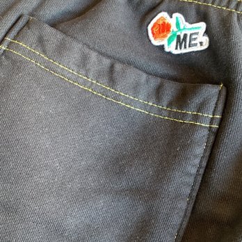 SUAY - Previously yellow sweat pants dyed black. Synthetic material will not take dye. - Used, Vintage & Consignment Near Me - Los Angeles, California