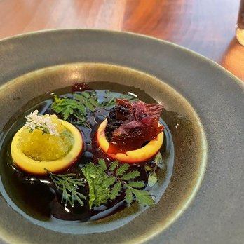 Smyth - Black Raspberry and Tumeric Dessert - New American Near Me - Chicago, Illinois