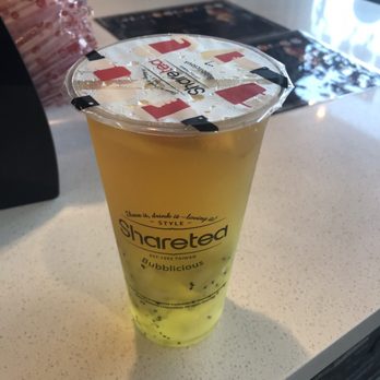 Sharetea - Kiwi Fruit Tea with Aiyu and Lychee Jelly - Bubble Tea Near Me - Surrey, British Columbia Sharetea - Kiwi Fruit Tea with Aiyu and Lychee Jelly - Bubble Tea Near Me - Surrey, British Columbia