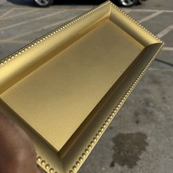 Dollar Tree - Gold trays from Dollar Tree
