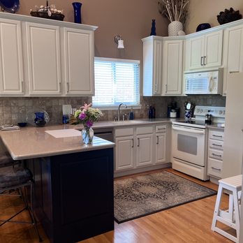 All Pointes Cabinet Refinishing - Beautifully painted in a soft white. - Cabinetry Near Me - St. Clair Shores, Michigan