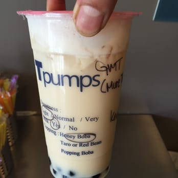 Tpumps - Pasadena - Tpump Iced Green Milk Tea w/ Boba - $3.50 - Bubble Tea Near Me - Pasadena, California Tpumps - Pasadena - Tpump Iced Green Milk Tea w/ Boba - $3.50 - Bubble Tea Near Me - Pasadena, California