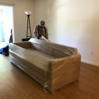 Team Up Movers - Wrapping the sofa - Movers Near Me - Fremont, California Team Up Movers - Wrapping the sofa - Movers Near Me - Fremont, California