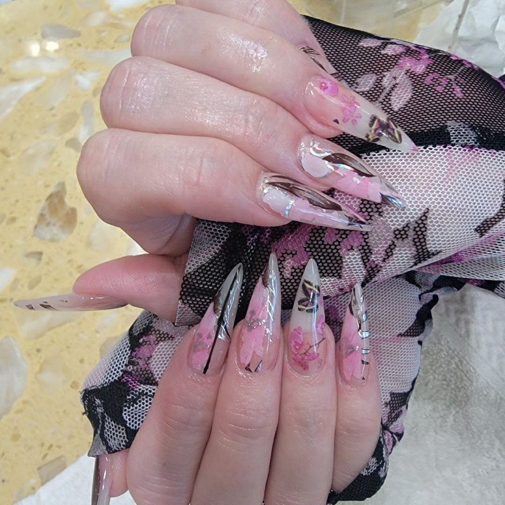 T's Nails & Spa - My My is the name of the nail tech on this lovely photo where your creativity. Can go wild thank you!!! Two great minds think alike - Nail Salons Near Me - Stanton, California T's Nails & Spa - My My is the name of the nail tech on this lovely photo where your creativity. Can go wild thank you!!! Two great minds think alike - Nail Salons Near Me - Stanton, California