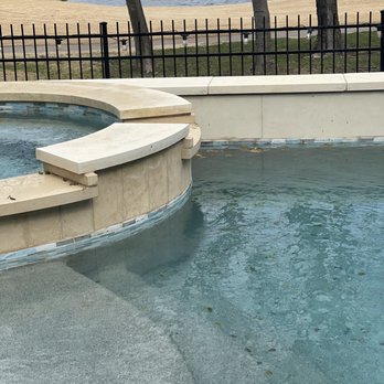Signature Pools - Can see a big inconsistency and Color - Pool & Hot Tub Service Near Me