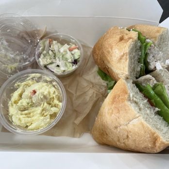Anchored Cafe and Deli - Sandwich came with the BEST potato salad and slaw, too! - Coffee & Tea Near Me - Ocean Isle Beach, North Carolina Anchored Cafe and Deli - Sandwich came with the BEST potato salad and slaw, too! - Coffee & Tea Near Me - Ocean Isle Beach, North Carolina