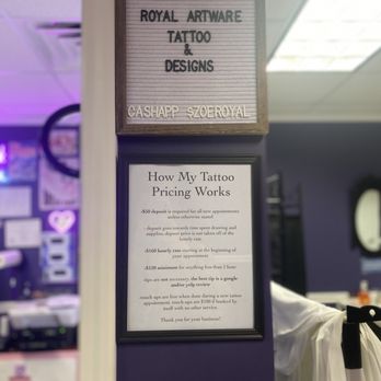 Royal Artware - Pricing & CashApp - Tattoo Near Me - Wilmington, North Carolina Royal Artware - Pricing & CashApp - Tattoo Near Me - Wilmington, North Carolina