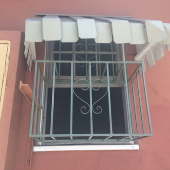 Quality Steel Welding - Finished product. Miguel made new window bars with a box for an air conditioner and painted the bars to match the color of old bars - Metal Fabricators Near Me - Los Angeles, California