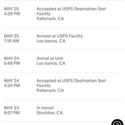 US Post Office - My tracking info.