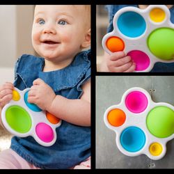 Oodles Kids - Dimpl The fidget toy for all ages! Each little silicone bubble disc pops back and forth with a mild noise...