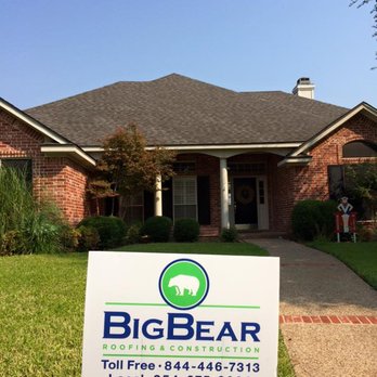 Big Bear Roofing and Construction - a sign in front of a house - Roofing Near Me - Waco, Texas Big Bear Roofing and Construction - a sign in front of a house - Roofing Near Me - Waco, Texas