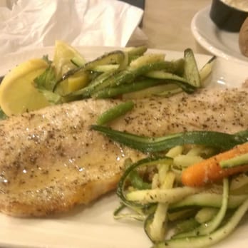 Ruggero's - Broiled whitefish and grilled vegetables. - Pizza Near Me - Flint, Michigan