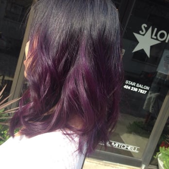 Star Salon - Got a cut and purple ombre! - Hair Extensions Near Me - Atlanta, Georgia