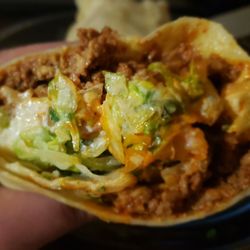 Taqueria Buenavista Food Truck - Al pastor burrito with added cilantro and onions