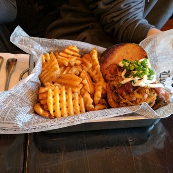 The Committed Pig - Potato loaded burger - Breakfast & Brunch Near Me - Morristown, New Jersey The Committed Pig - Potato loaded burger - Breakfast & Brunch Near Me - Morristown, New Jersey
