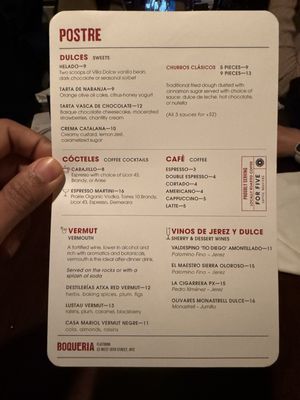 Menu photo 5 Boqueria Flatiron New York, NY Menu photo 5 Boqueria Flatiron New York, NY