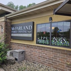McFarland Family Dental - Front windows