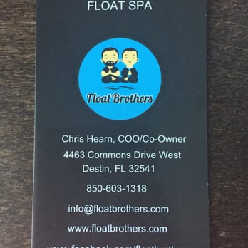 Float Brothers Float Spa - Card - Float Spa Near Me - Destin, Florida