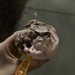 Capo Gelateria - Small with strawberry chip and chocolate gelato
