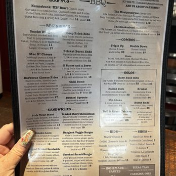 Smoke BBQ - Menu - Barbeque Near Me - Kennebunk, Maine Smoke BBQ - Menu - Barbeque Near Me - Kennebunk, Maine