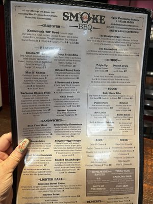 Menu photo 2 Smoke BBQ Kennebunk, ME Menu photo 2 Smoke BBQ Kennebunk, ME
