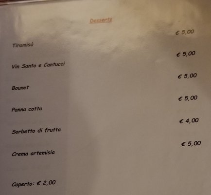 Menu photo 3 La Taverna dei Mercanti Turin, TO Menu photo 3 La Taverna dei Mercanti Turin, TO