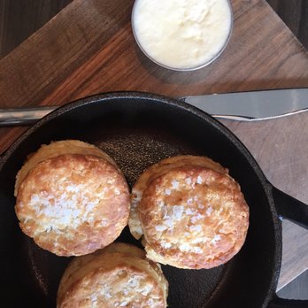 Stella San Jac - The famous biscuits. Small appetizer portions but filling. Unfortunately mine were near cold and my butter was too cold to spread. - New American Near Me - Austin, Texas Stella San Jac - The famous biscuits. Small appetizer portions but filling. Unfortunately mine were near cold and my butter was too cold to spread. - New American Near Me - Austin, Texas