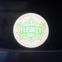 Why, yes. Yes I do sport a Fleurty Girl bumper sticker on my car. Told you I loved that store :)