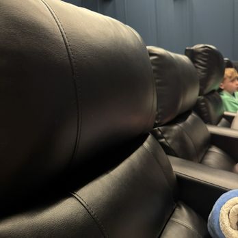 Hooky Entertainment - These chairs don't really recline, the legs come out and they sink down. - Cinema Near Me - Hutto, Texas Hooky Entertainment - These chairs don't really recline, the legs come out and they sink down. - Cinema Near Me - Hutto, Texas